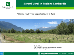 Sistemi Verdi e RER - Regione Lombardia: Qualità dell`Ambiente