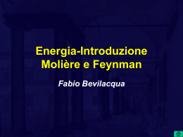 Energia Molière e Feynman - Università degli studi di Pavia