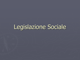 la legislazione sociale