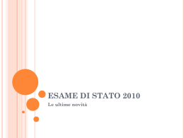 ESAME DI STATO 2010
