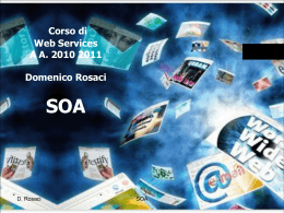 Modulo 4: SOA - Domenico Rosaci