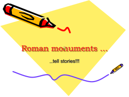 Roman monuments …