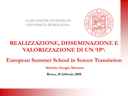 European Summer School in Screen Translation