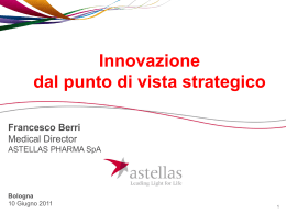 Innovazione dal punto di vista strategico-Dott.F.Berri