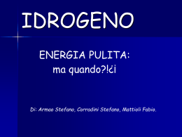 5 Energia dall`idrogeno