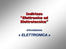 ELETTRONICA - Istituto d`Istruzione Superiore Tecnica Industriale e