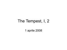 The Tempest, I, 2