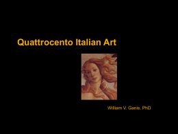 Quattrocento Italian Art Part 1