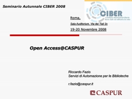 Open Access@CASPUR