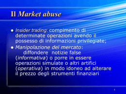 Presentazione Abusi di mercato