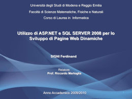 Presentazione - ISGroup - Università degli studi di Modena e