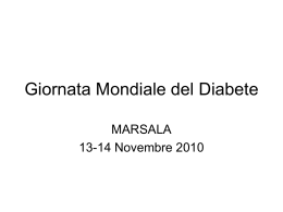 Giornata Mondiale del Diabete 2010.