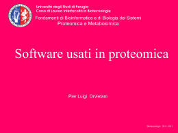 Software - Biotecnologie - Università degli Studi di Perugia