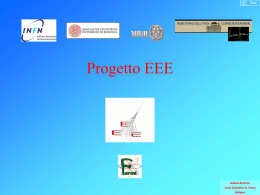 Relazione sul Progetto EEE a Torino