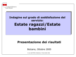 Risultati 2005 - Comune di Bolzano