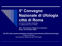 5° Convegno Nazionale di Ufologia città di Roma del Centro