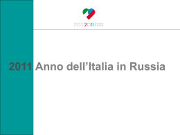 2011 Anno dell`Italia in Russia