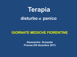 Alessandra Scarpato: “Terapia disturbo di panico”