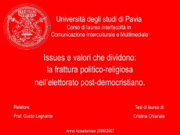 CHIANALE - Cim - Università degli studi di Pavia