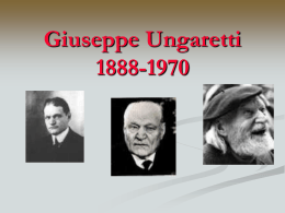 Giuseppe Ungaretti 1888-1970