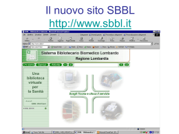 SITO WEB SBBL 2004