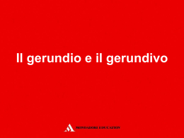 Il gerundio - Mondadori Education