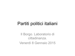 partiti politici italiani - F. Raschi 9-01