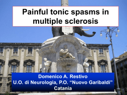 Painful tonic spasms in multiple sclerosis