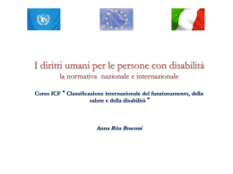 i diritti umani delle persone disabili