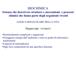 1 biochimica - Università degli Studi di Bari