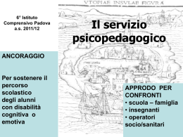 Il servizio psicopedagogico a Padova