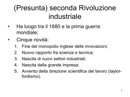 9_(Presunta) seconda Rivoluzione industriale