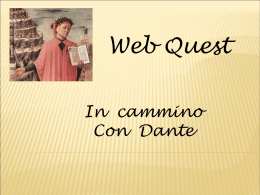 Webquest Divina Commedia