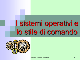 SistemiOperativi&StileComando