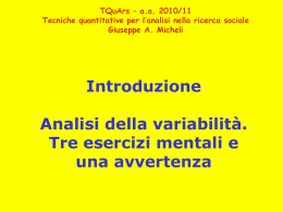 TQA.A00.Introduzione - Dipartimento di Sociologia