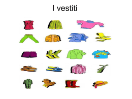 I vestiti - First Year Italian
