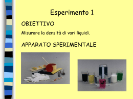 Esperimento 1 - Liceo Scientifico G. Marinelli