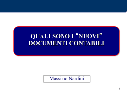 Massimo Nardini: "Quali sono i "nuovi" documenti contabili"