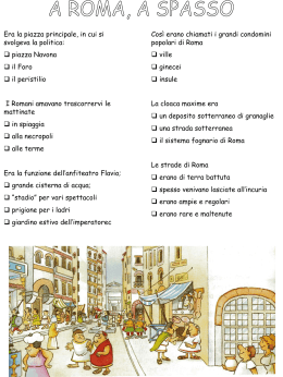 Quiz su Roma - Maestra Sabry