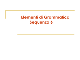 Tutte le schede grammaticali della sequenza (S6)
