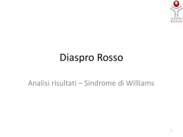 Diaspro Rosso - Associazione Italiana Sindrome di Williams Toscana