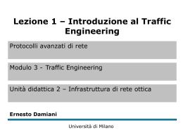 Introduzione al Traffic Engineering