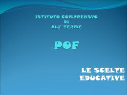 pof 2013-2014 - Istituto Comprensivo di Alì Terme