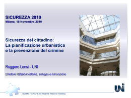 Diapositiva 1 - Forum Italiano Sicurezza Urbana