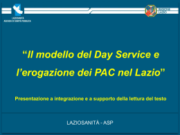 Slides - Agenzia di Sanità Pubblica della Regione Lazio