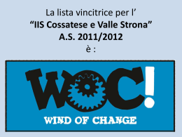 “IIS Cossatese e Valle Strona” AS 2011/2012