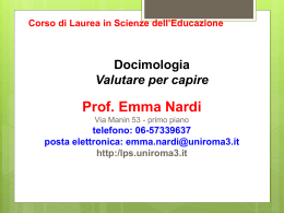 docimologia1_16 - Laboratorio di Pedagogia sperimentale