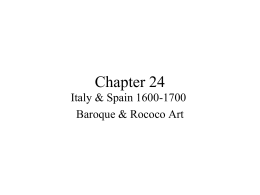 Chapter 24 Italy & Spain 1600-1700