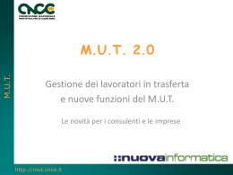 M.U.T. 2.0 - Nuova Informatica
