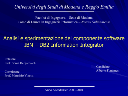momis - DBGroup - Università degli studi di Modena e Reggio Emilia